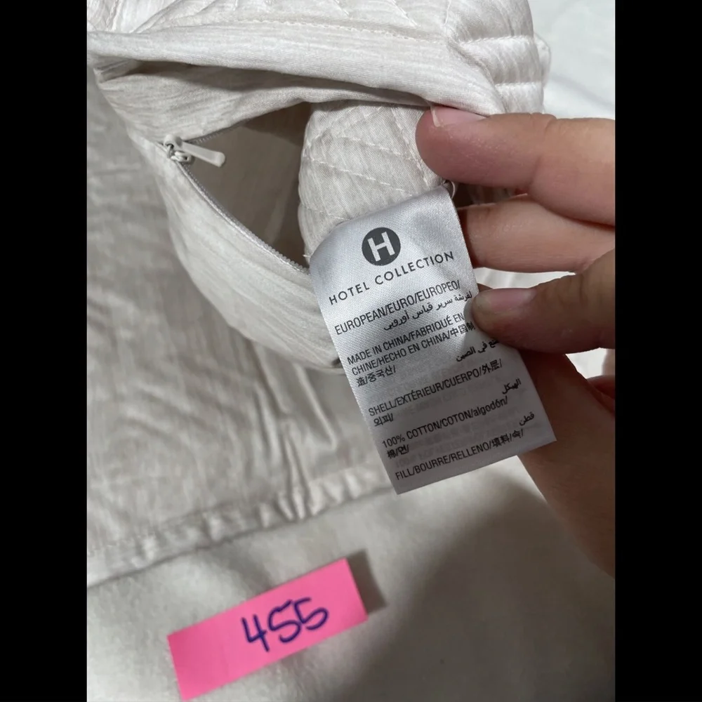 NIB Hotel Collection Woodrose Quilted (1 )‎ Euro European Pillow Sham - Picture 3 of 12